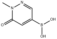 Boronic acid, B-(1,6-dihydro-1-methyl-6-oxo-4-pyridazinyl)- Struktur