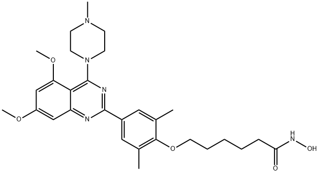 Hexanamide, 6-[4-[5,7-dimethoxy-4-(4-methyl-1-piperazinyl)-2-quinazolinyl]-2,6-dimethylphenoxy]-N-hydroxy-|化合物 HDAC-IN-36