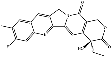 1H-Pyrano[3',4':6,7]indolizino[1,2-b]quinoline-3,14(4H,12H)-dione, 4-ethyl-8-fluoro-4-hydroxy-9-methyl-, (4S)-|化合物 Decyclohexanamine-Exatecan
