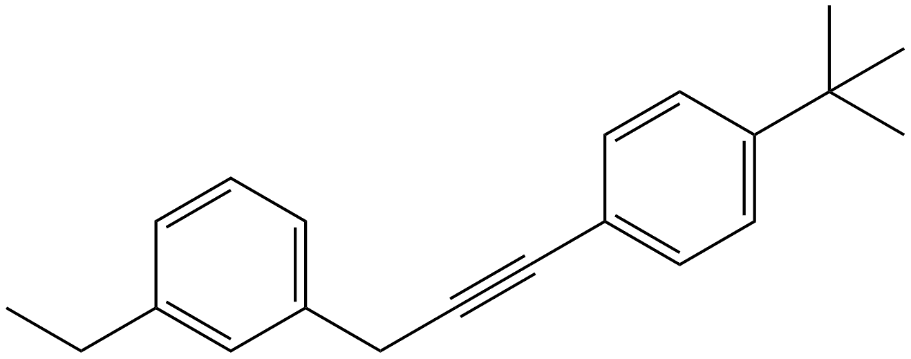 1-[3-[4-(1,1-Dimethylethyl)phenyl]-2-propyn-1-yl]-3-ethylbenzene Structure