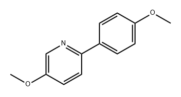 Pyridine, 5-methoxy-2-(4-methoxyphenyl)- Struktur