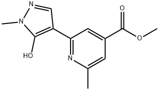 4-Pyridinecarboxylic acid, 2-(5-hydroxy-1-methyl-1H-pyrazol-4-yl)-6-methyl-, methyl ester|2-(5-羟基-1-甲基吡唑-4-基)-6-甲基吡啶-4-羧酸甲酯