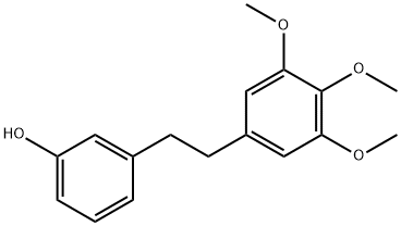 3-[2-(3,4,5-TRIMETHOXYPHENYL)ETHYL]PHENOL, 261526-94-7, 结构式
