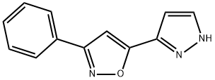 3-Phenyl-5-(1H-pyrazol-3-yl)isoxazole Struktur