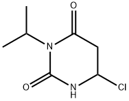 2,4(1H,3H)-Pyrimidinedione, 6-chlorodihydro-3-(1-methylethyl)- Struktur