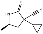(5R)-3-Cyclopropyl-5-methyl-2-oxo-3-pyrrolidinecarbonitrile|(5R)-3-环丙基-5-甲基-2-氧代-吡咯烷-3-腈