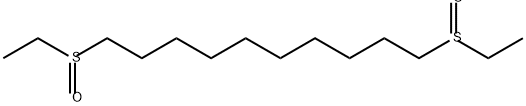 Decane, 1,10-bis(ethylsulfinyl)- Structure