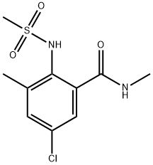 Benzamide, 5-chloro-N,3-dimethyl-2-[(methylsulfonyl)amino]-|5-氯-N,3-二甲基-2-(甲基磺酰胺)苯甲酰胺
