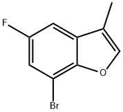 7-Bromo-5-fluoro-3-methyl-1-benzofuran Structure