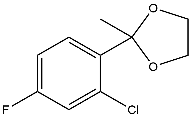 2-(2-Chloro-4-fluorophenyl)-2-methyl-1,3-dioxolane|2-(2-氯-4-氟苯基)-2-甲基-1,3-二氧戊环