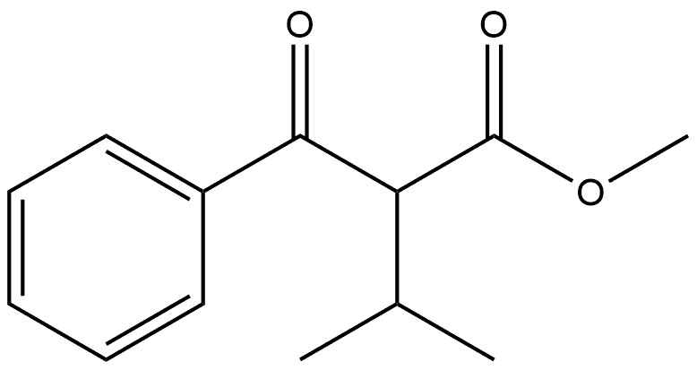 2-苯甲酰基-3-甲基丁酸甲酯, 29540-55-4, 结构式