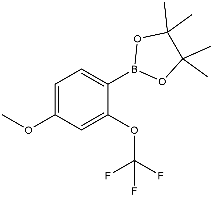 4-Methoxy-2-(trifluoromethoxy)phenylboronic acid, pinacol ester Structure
