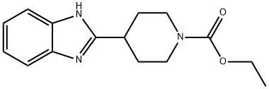 1-Piperidinecarboxylic acid, 4-(1H-benzimidazol-2-yl)-, ethyl ester Struktur