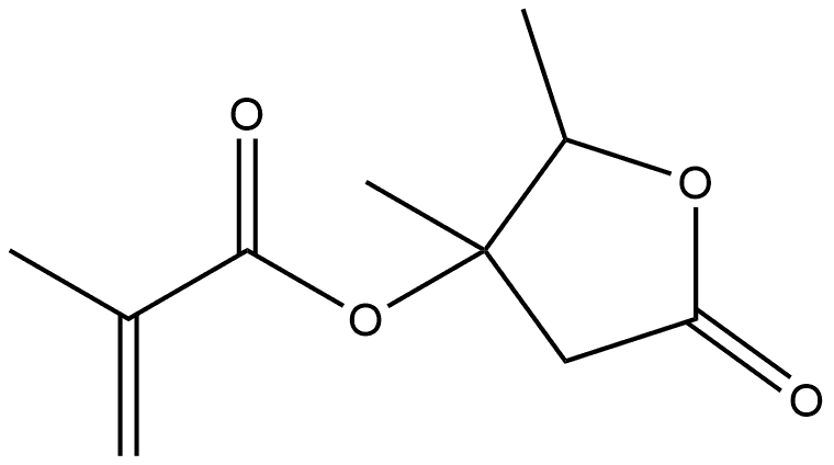 Pentonic acid, 2,5-dideoxy-3-C-methyl-, γ-lactone, 3-(2-methyl-2-propenoate) Struktur