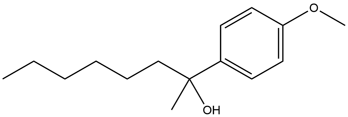 α-Hexyl-4-methoxy-α-methylbenzenemethanol Structure