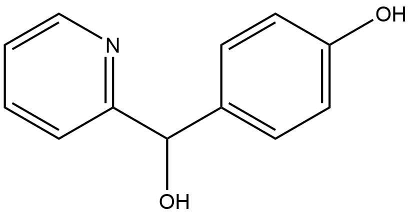 4-(Hydroxy(pyridin-2-yl)methyl)phenol, 33455-95-7, 结构式