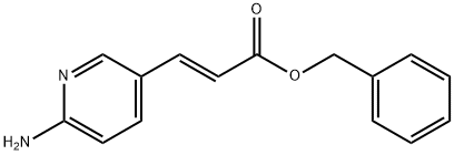 2-Propenoic acid, 3-(6-amino-3-pyridinyl)-, phenylmethyl ester, (2E)- Struktur