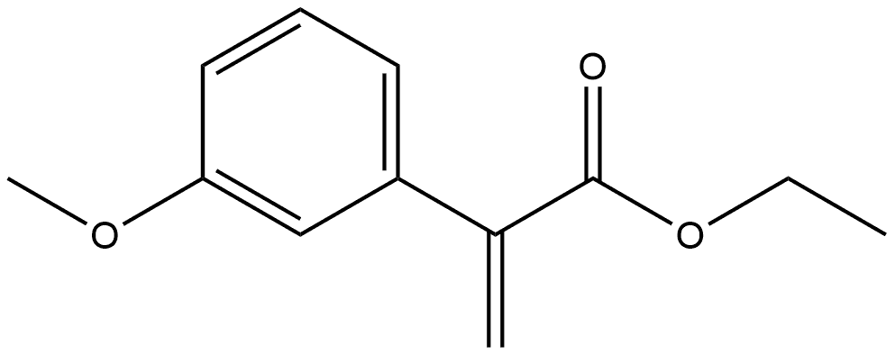 Benzeneacetic acid, 3-methoxy-α-methylene-, ethyl ester Structure