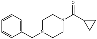 Methanone, cyclopropyl[4-(phenylmethyl)-1-piperazinyl]- Struktur