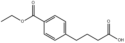 Benzenebutanoic acid, 4-(ethoxycarbonyl)- Struktur