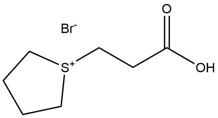 1-(2-carboxyethyl)tetrahydro-1H-thiophen-1-iumbromide 结构式