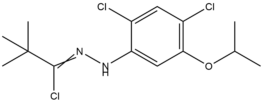 N-[2,4-Dichloro-5-(1-methylethoxy)phenyl]-2,2-dimethylpropanehydrazonoyl chloride