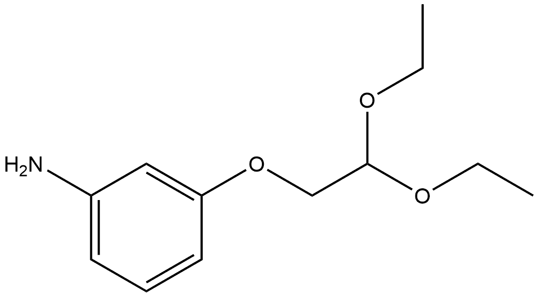 3-(2,2-Diethoxyethoxy)benzenamine 结构式