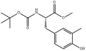methyl (2S)-3-(4-hydroxy-3-methylphenyl)-2-[(2-methylpropan-2-yl)oxycarbonylamino]propanoate Structure