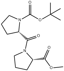 L-Proline, 1-[(1,1-dimethylethoxy)carbonyl]-L-prolyl-, methyl ester Struktur