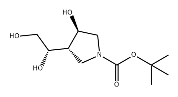 1-Pyrrolidinecarboxylic acid, 3-[(1S)-1,2-dihydroxyethyl]-4-hydroxy-, 1,1-dimethylethyl ester, (3S,4R)-