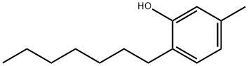 2-ヘプチル-5-メチルフェノール 化学構造式