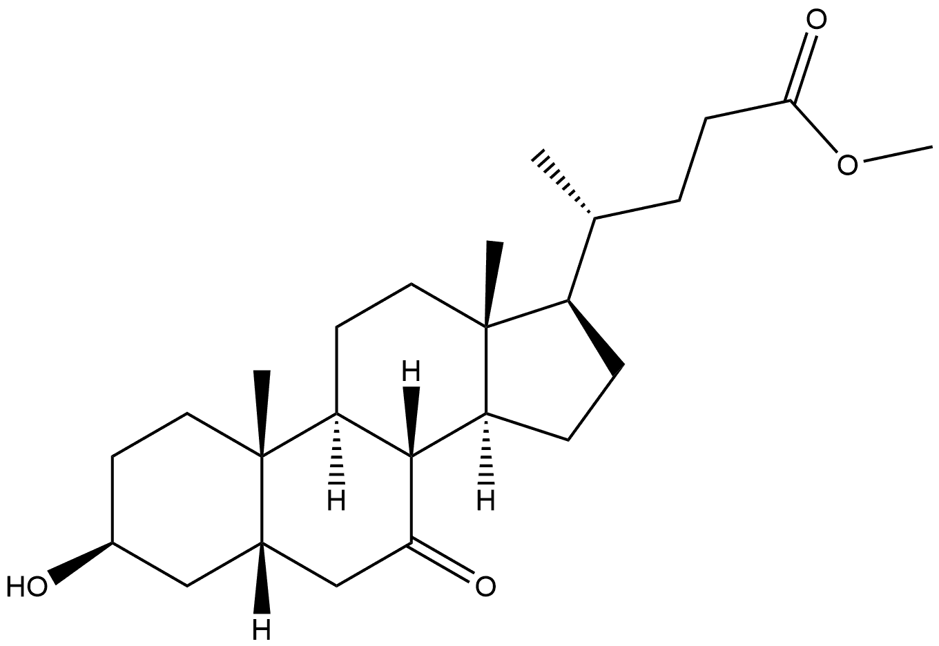 Cholan-24-oic acid, 3-hydroxy-7-oxo-, methyl ester, (3β,5β)-|熊去氧胆酸杂质