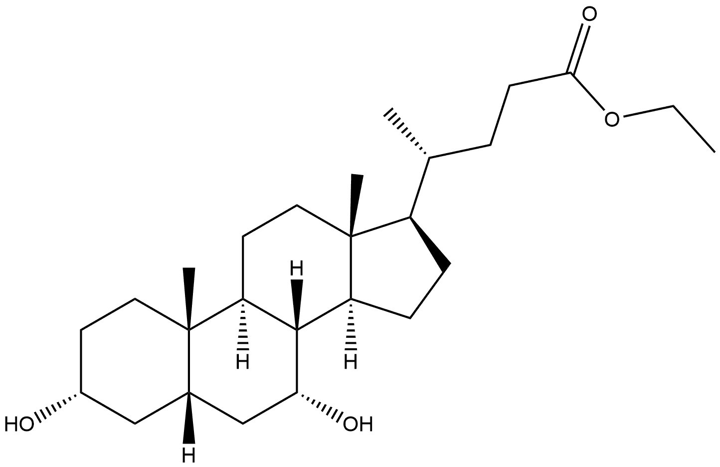 Ethyl chenodeoxycholate Structure