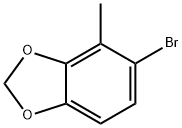 1,3-Benzodioxole, 5-bromo-4-methyl- Struktur