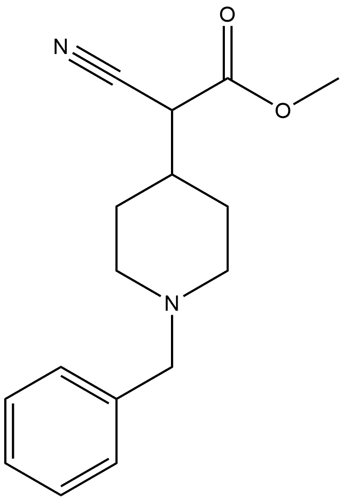 4-Piperidineacetic acid, α-cyano-1-(phenylmethyl)-, methyl ester