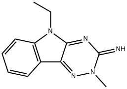 3H-?1,?2,?4-?Triazino[5,?6-?b]?indol-?3-?imine, 5-?ethyl-?2,?5-?dihydro-?2-?methyl- Struktur