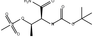 Carbamic acid, N-[(1S,2R)-1-(aminocarbonyl)-2-[(methylsulfonyl)oxy]propyl]-, 1,1-dimethylethyl ester|N-[(1S,2R)-1-(氨基羰基)-2-[(甲磺酰基)氧基]丙基]-,1,1-二甲基乙酯