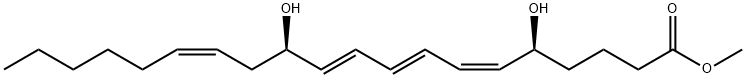 LEUKOTRIENE B4, METHYL ESTER Struktur