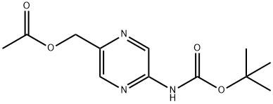 Carbamic acid, N-[5-[(acetyloxy)methyl]-2-pyrazinyl]-, 1,1-dimethylethyl ester