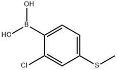 Boronic acid, B-[2-chloro-4-(methylthio)phenyl]- Struktur