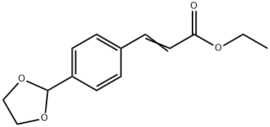 2-Propenoic acid, 3-[4-(1,3-dioxolan-2-yl)phenyl]-, ethyl ester Structure