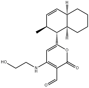 4-[(2-Hydroxyethyl)amino]-6-[(1R)-1,2,4aα,5,6,7,8,8aα-octahydro-2β-methylnaphthalen-1α-yl]-2-oxo-2H-pyran-3-carbaldehyde|化合物 Solanapyrone C
