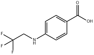 Benzoic acid, 4-[(2,2,2-trifluoroethyl)amino]- Structure