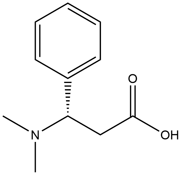 Benzenepropanoic acid, β-(dimethylamino)-, (βS)- Struktur