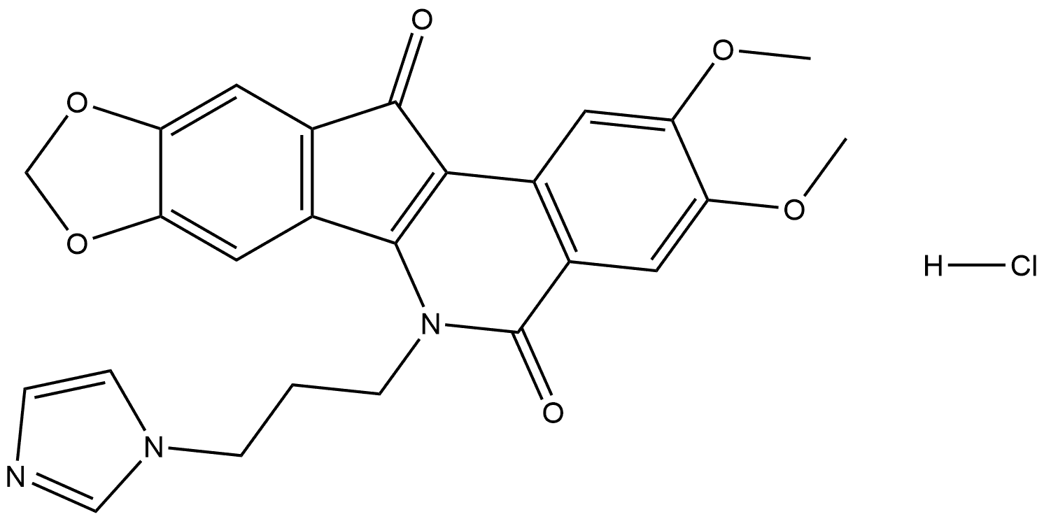 化合物 INDIMITECAN HCL, 915303-04-7, 结构式