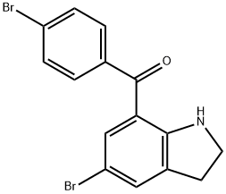 Methanone, (5-bromo-2,3-dihydro-1H-indol-7-yl)(4-bromophenyl)-