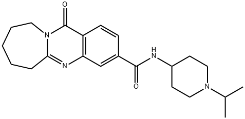 Azepino[2,1-b]quinazoline-3-carboxamide, 6,7,8,9,10,12-hexahydro-N-[1-(1-methylethyl)-4-piperidinyl]-12-oxo-|Azepino[2,1-b]quinazoline-3-carboxamide, 6,7,8,9,10,12-hexahydro-N-[1-(1-methylethyl)-4-piperidinyl]-12-oxo-