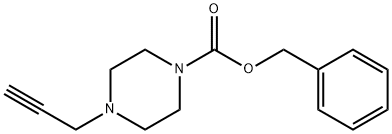 1-Piperazinecarboxylic acid, 4-(2-propyn-1-yl)-, phenylmethyl ester Struktur