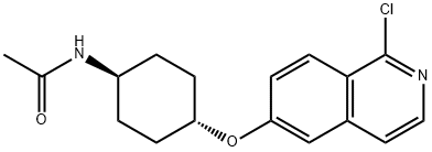 N-(Trans-4-((1-chloroisoquinolin-6-yl)oxy)cyclohexyl)acetamide Structure