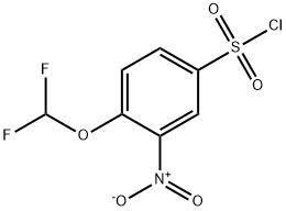 4-(Difluoromethoxy)-3-nitrobenzenesulphonyl chloride Structure